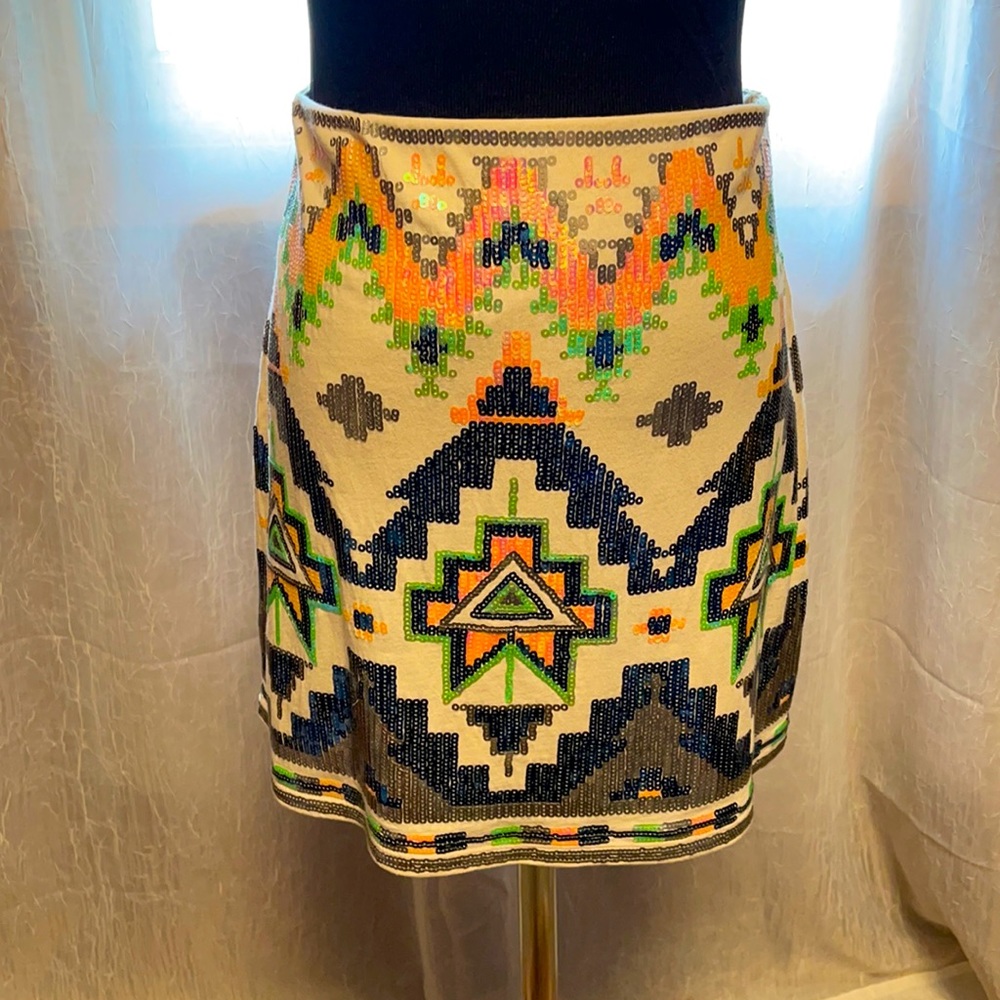 Express size M sequin mini skirt